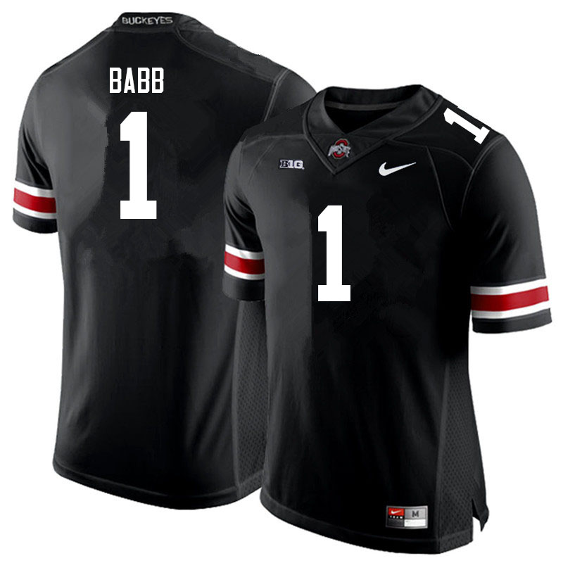 Men #1 Kamryn Babb Ohio State Buckeyes College Football Jerseys Sale-Black